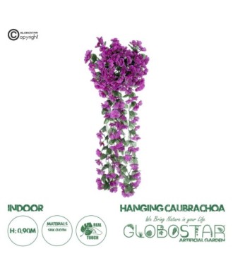 GloboStar® Artificial Garden HANGING CALIBRACHOA BRANCH 21064 Διακοσμητικό Κλαδί Καλιμπραχόα  Φ25 x Υ90cm